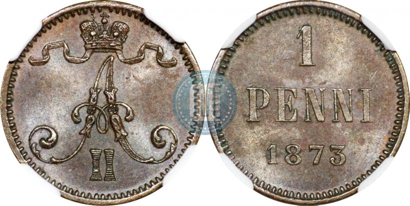 Picture 1 penni 1873 year  