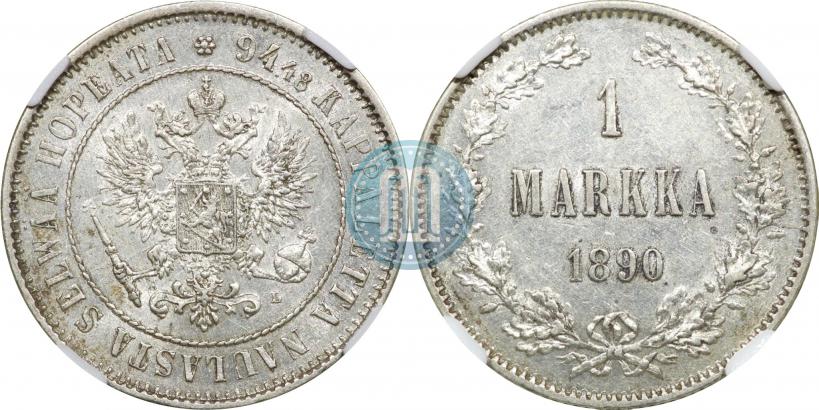 Picture 1 markka 1890 year L 