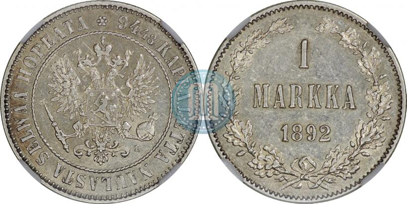 Picture 1 markka 1892 year L 