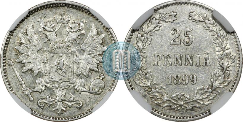 Фото 25 пенни 1899 года L 