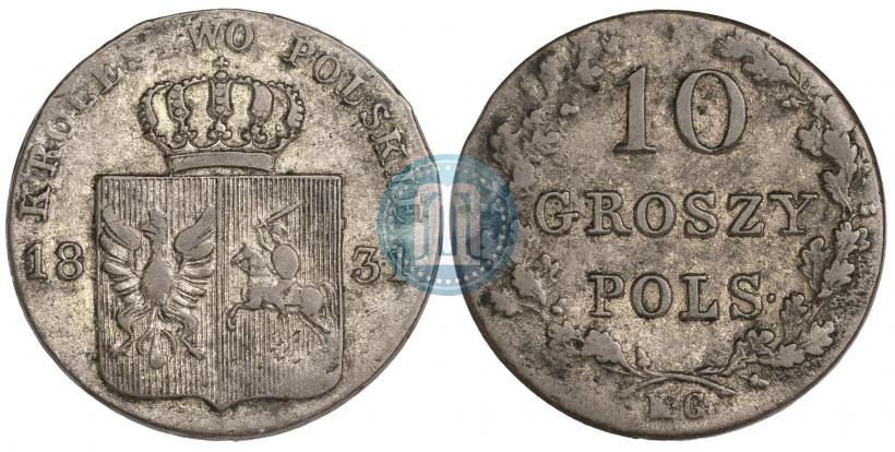 Picture 10 groszy 1831 year KG "Polish uprising"