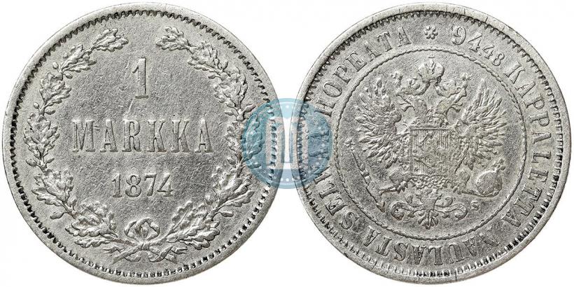 Фото 1 марка 1874 года S 