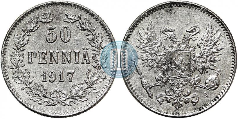 Picture 50 pennia 1917 year S 