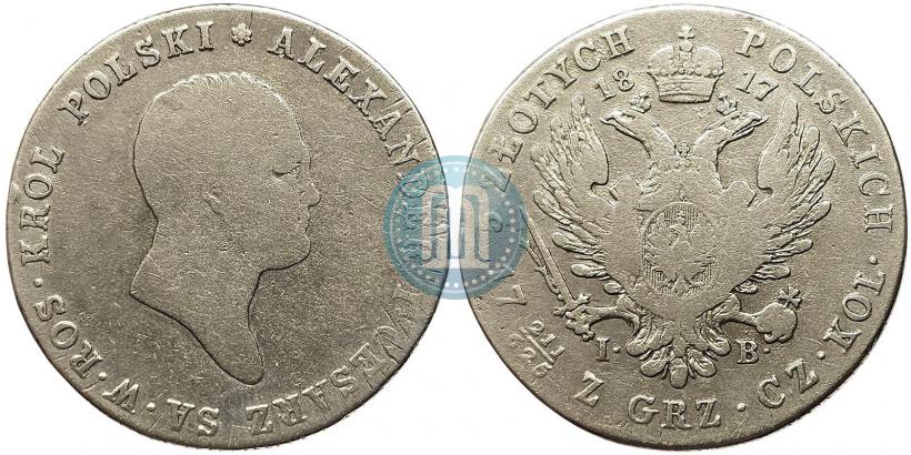 Picture 5 złotych 1817 year IB 
