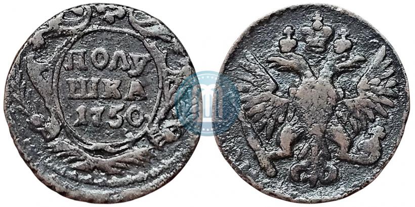 Фото Полушка 1750 года  