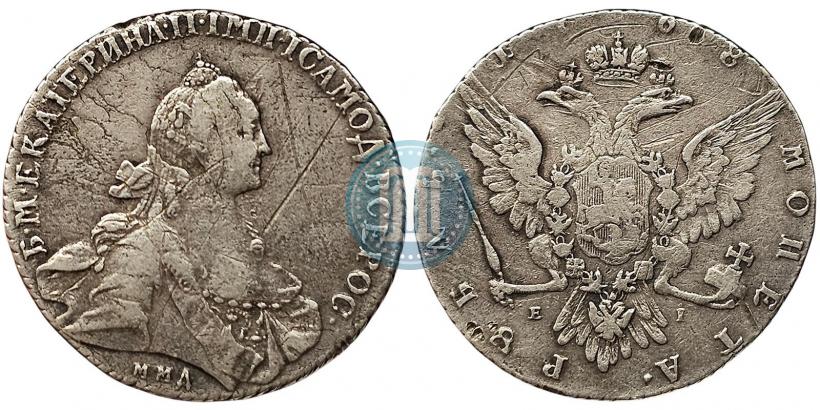 Фото 1 рубль 1768 года ММД-EI 