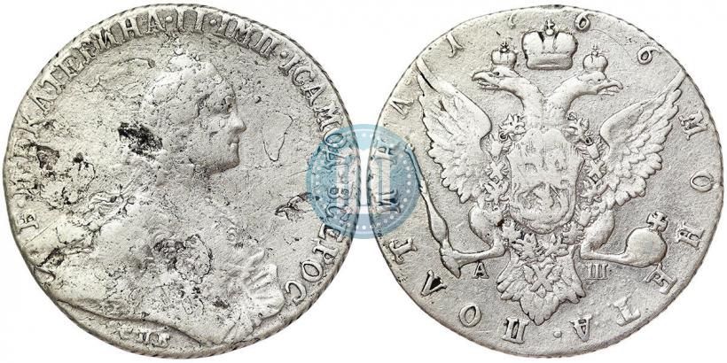 Picture Poltina 1766 year СПБ-АШ 