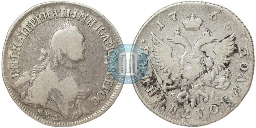 Фото Полуполтинник 1765 года ММД-EI-Т.I. 