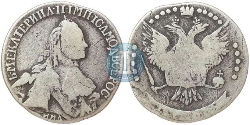 Фото 20 копеек 1765 года ММД 