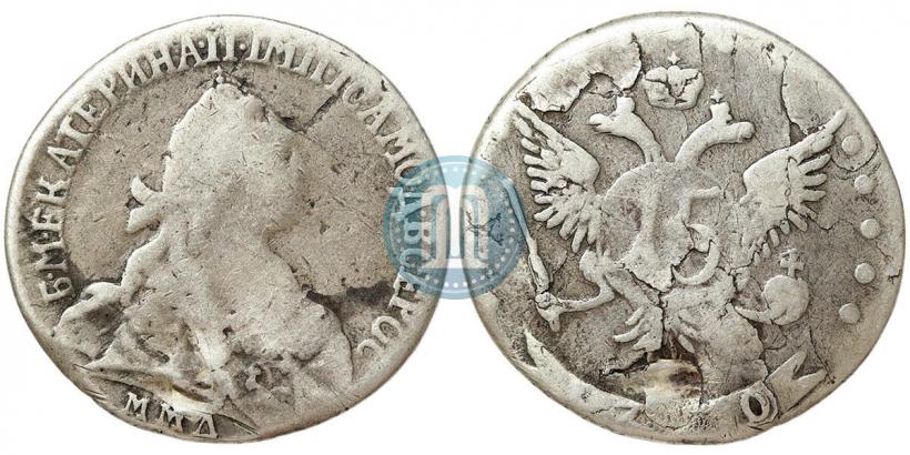 Фото 15 копеек 1770 года ММД 