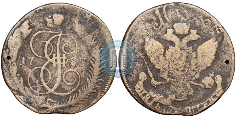 Фото 5 копеек 1788 года КМ 