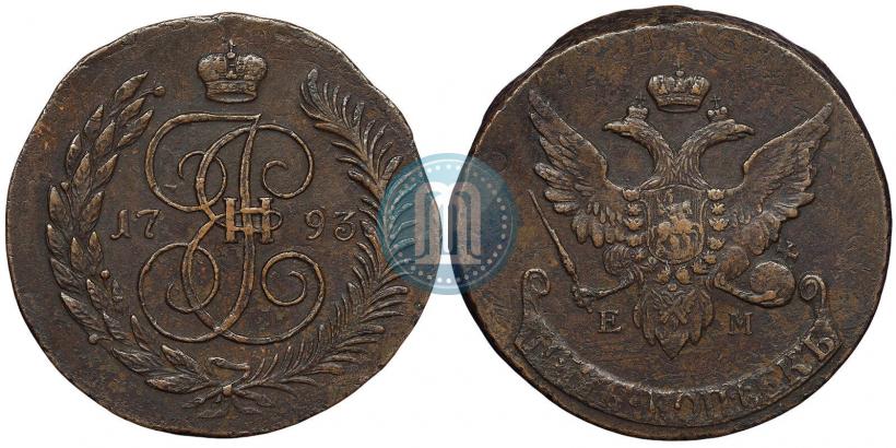 Picture 2 kopecks 1765 year  