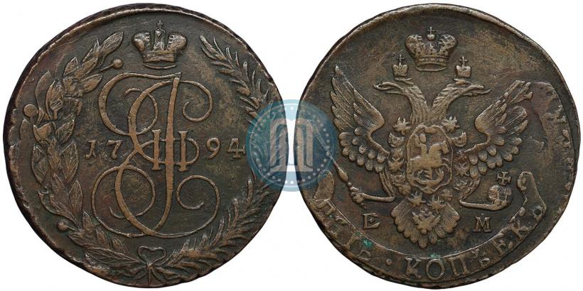 Picture 2 kopecks 1765 year  