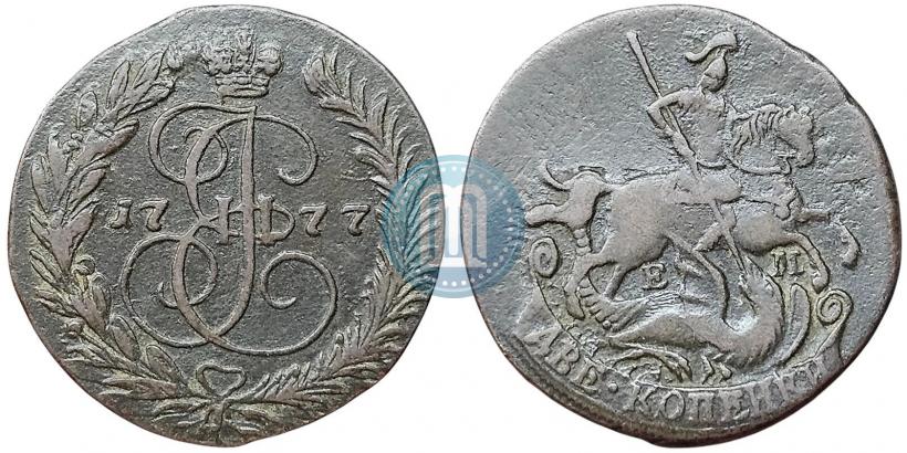 Фото 2 копейки 1777 года ЕМ 