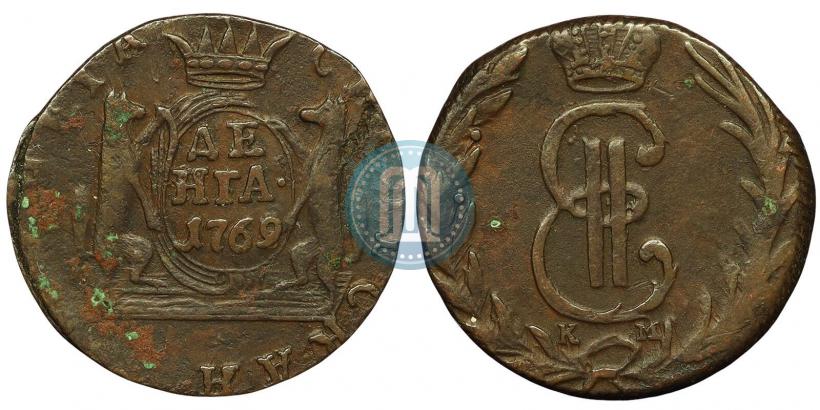Фото Денга 1769 года КМ 