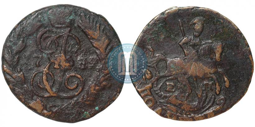 Фото Полушка 1789 года ЕМ 