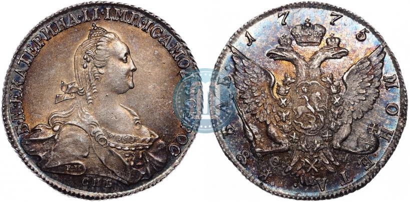 Фото Полтина 1765 года СПБ-СА 