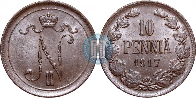 Фото 10 пенни 1917 года  