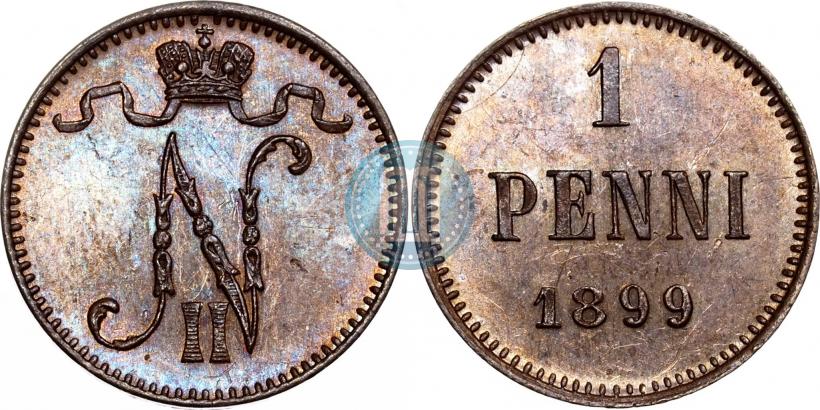 Фото 1 пенни 1899 года  