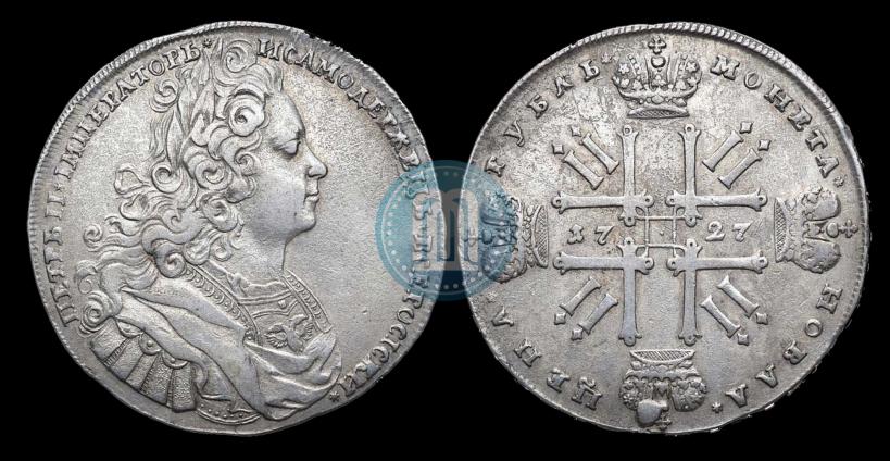 Picture 1 rouble 1727 year  "Moscow type"