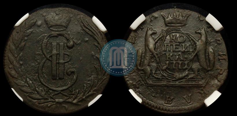 Picture 1 kopeck 1771 year КМ 