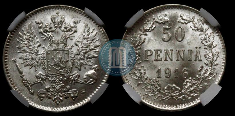 Фото 50 пенни 1916 года S 