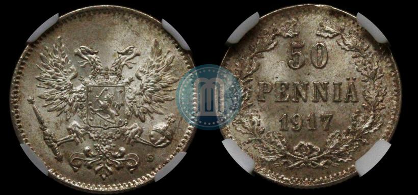 Picture 50 pennia 1917 year S 
