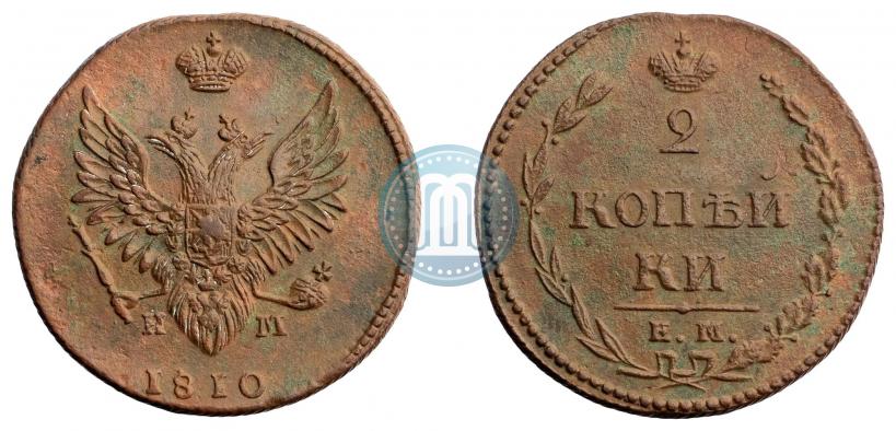 Picture 2 kopecks 1810 year ЕМ-НМ 