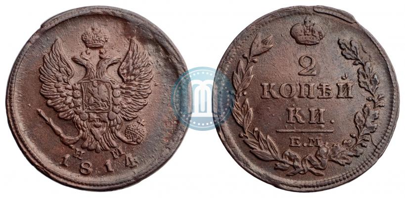 Picture 2 kopecks 1816 year ЕМ-НМ 