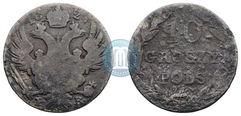 Picture 10 groszy 1827 year IB 