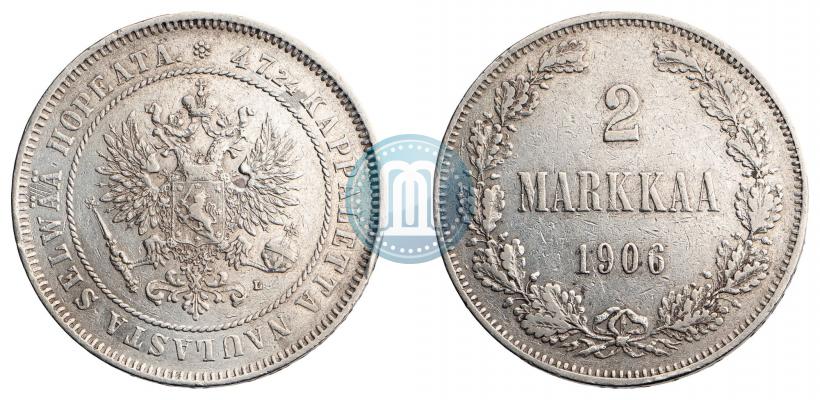 Picture 2 markkaa 1906 year L 