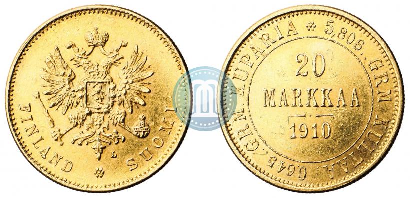 Picture 20 markkaa 1910 year L 