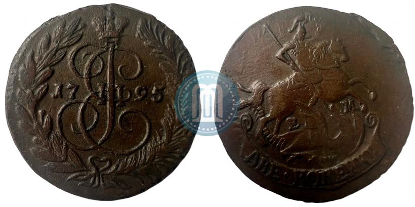 Picture 2 kopecks 1795 year ЕМ 