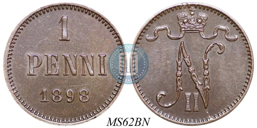 Фото 1 пенни 1898 года  
