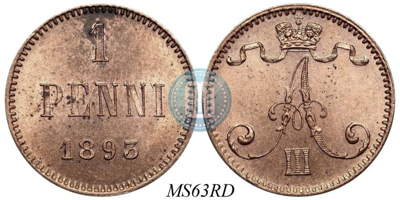 Picture 1 penni 1893 year  