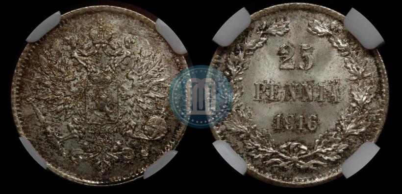 Picture 25 pennia 1916 year S 