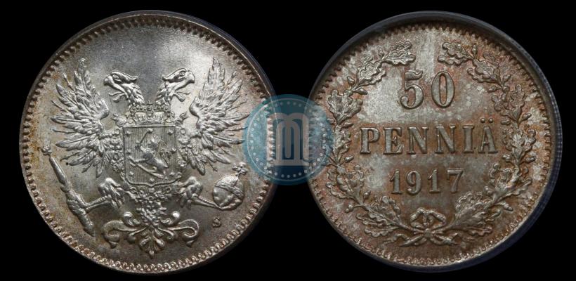 Picture 50 pennia 1917 year S 