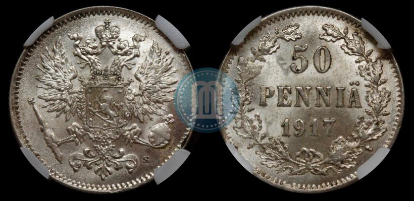 Picture 50 pennia 1917 year S 