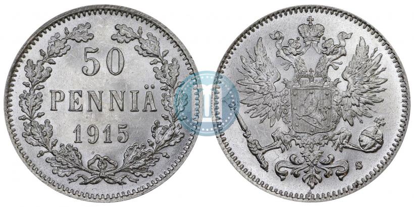 Фото 50 пенни 1915 года S 