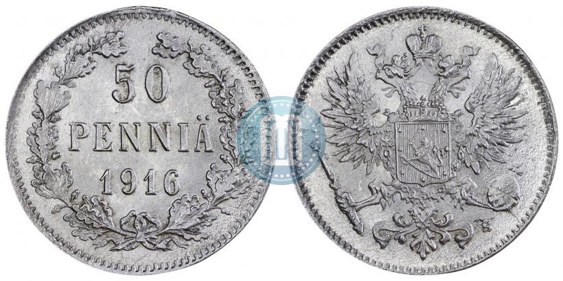 Фото 50 пенни 1916 года S 