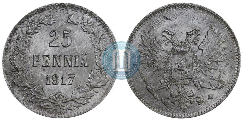 Фото 25 пенни 1917 года S 