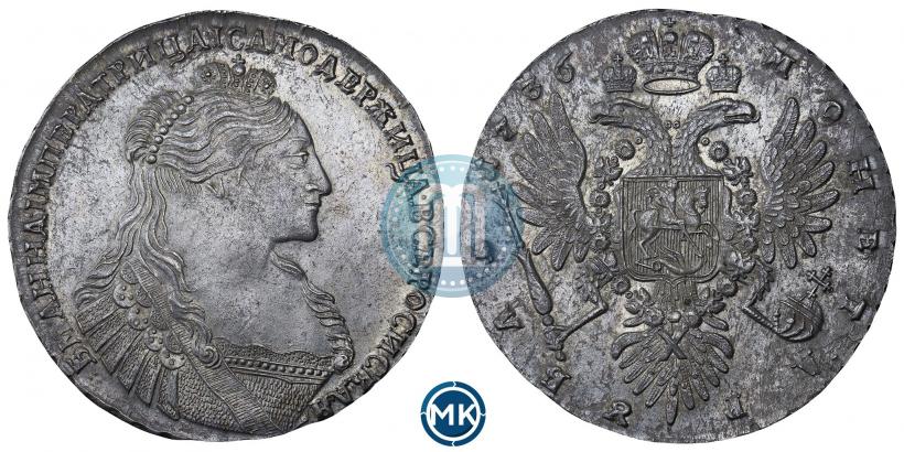 Picture 1 rouble 1737 year  "Type of 1735"