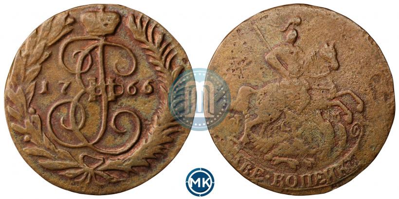 Picture 2 kopecks 1766 year ММ 