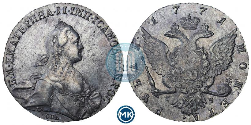 Picture 1 rouble 1771 year СПБ-ЯЧ 