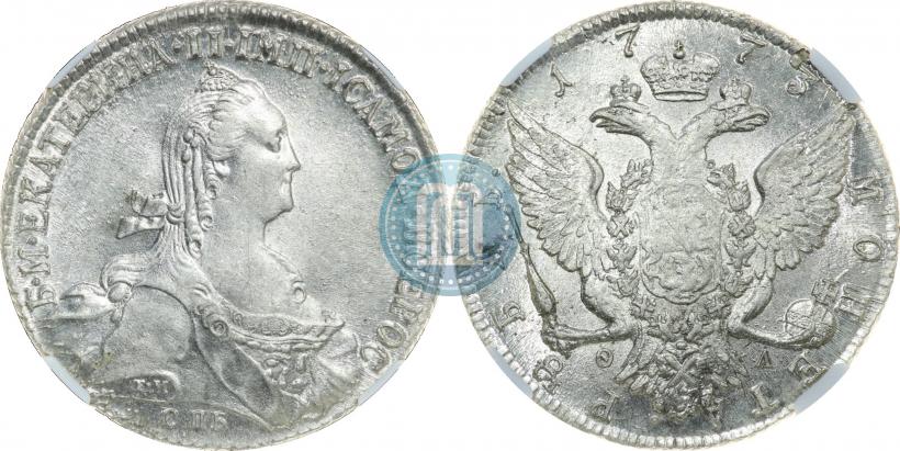 Picture 1 rouble 1773 year СПБ-ФЛ 