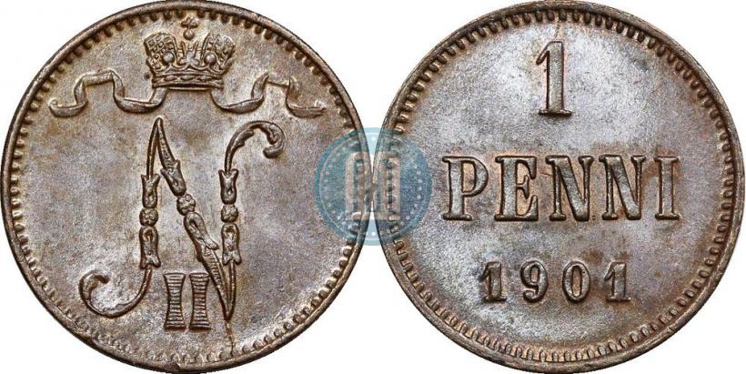 Picture 1 penni 1901 year  