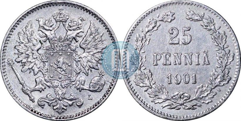 Фото 25 пенни 1901 года L 