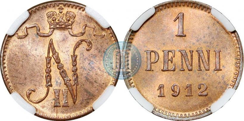 Picture 1 penni 1912 year  