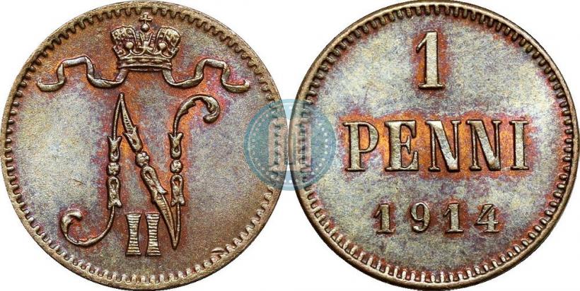 Picture 1 penni 1914 year  