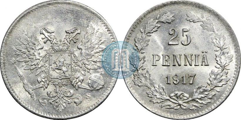 Фото 25 пенни 1917 года S 